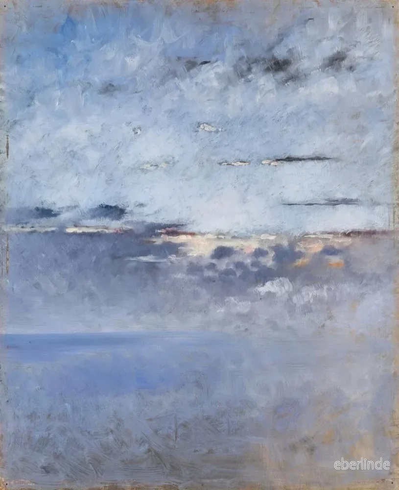 Målning Mer et nuages - August Hagborg | Konsttryck - Bild 2