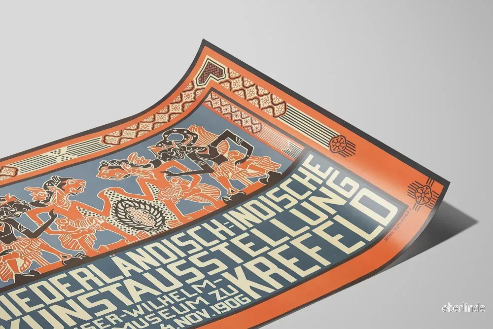 Art Déco-affisch Nederländsk-Indonesisk konstutställning 1906 - Bild 2