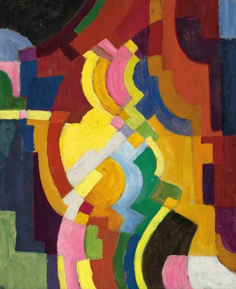 Målning Formes colorées III - August Macke | Konsttryck - Bild 2