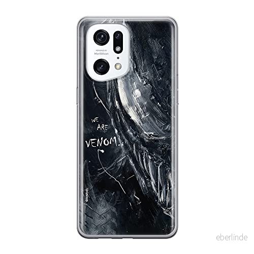 ERT GROUP mobiltelefonfodral för Oppo FIND X5 PRO originalt och officiellt licensierat Marvel mönster Venom 006 optimalt anpassad till formen på mobiltelefonen, fodral tillverkad av TPU plast 5905511411855