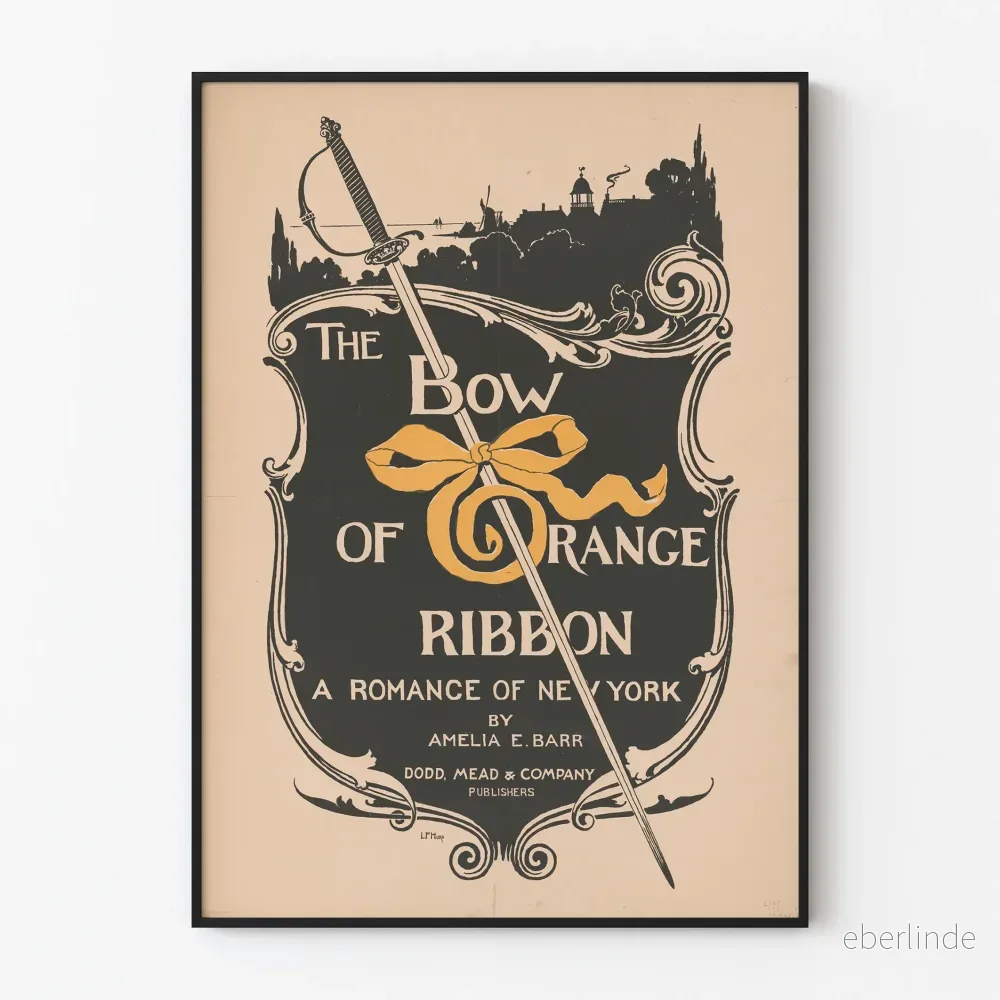 Vintageposter The Bow of Orange Ribbon väggdekoration