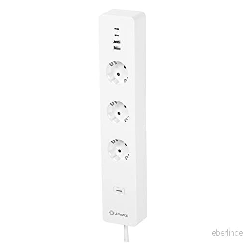WiFi Multi Power Socket med smart 3 EU uttag och USB portar 1 förpackning 4058075594784