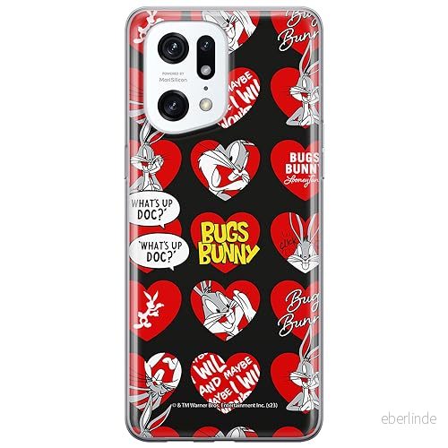 ERT GROUP mobiltelefonfodral för Oppo FIND X5 PRO originalt och officiellt licensierat Looney Tunes mönster Bugs 022 optimalt anpassad till formen på mobiltelefonen, fodral tillverkad av TPU plast 5905795087821