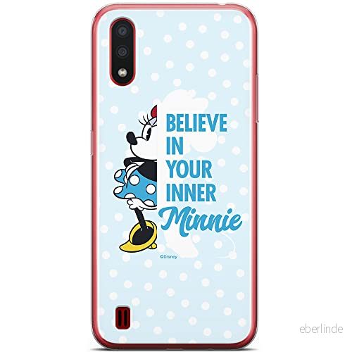ERT GROUP mobiltelefonfodral för Samsung A01 originalt och officiellt licensierat Disney mönster Minnie 047 optimalt anpassad till formen på mobiltelefonen, fodral tillverkad av TPU plast 5904805425424
