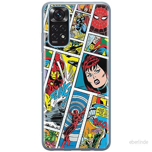 ERT GROUP mobiltelefonfodral för Xiaomi REDMI NOTE 11 5G/11S 5G/11T 5G/POCO M4 PRO 5G originalt och officiellt licensierat Marvel mönster Avengers 034, fodral tillverkad av TPU plast 5905511767495