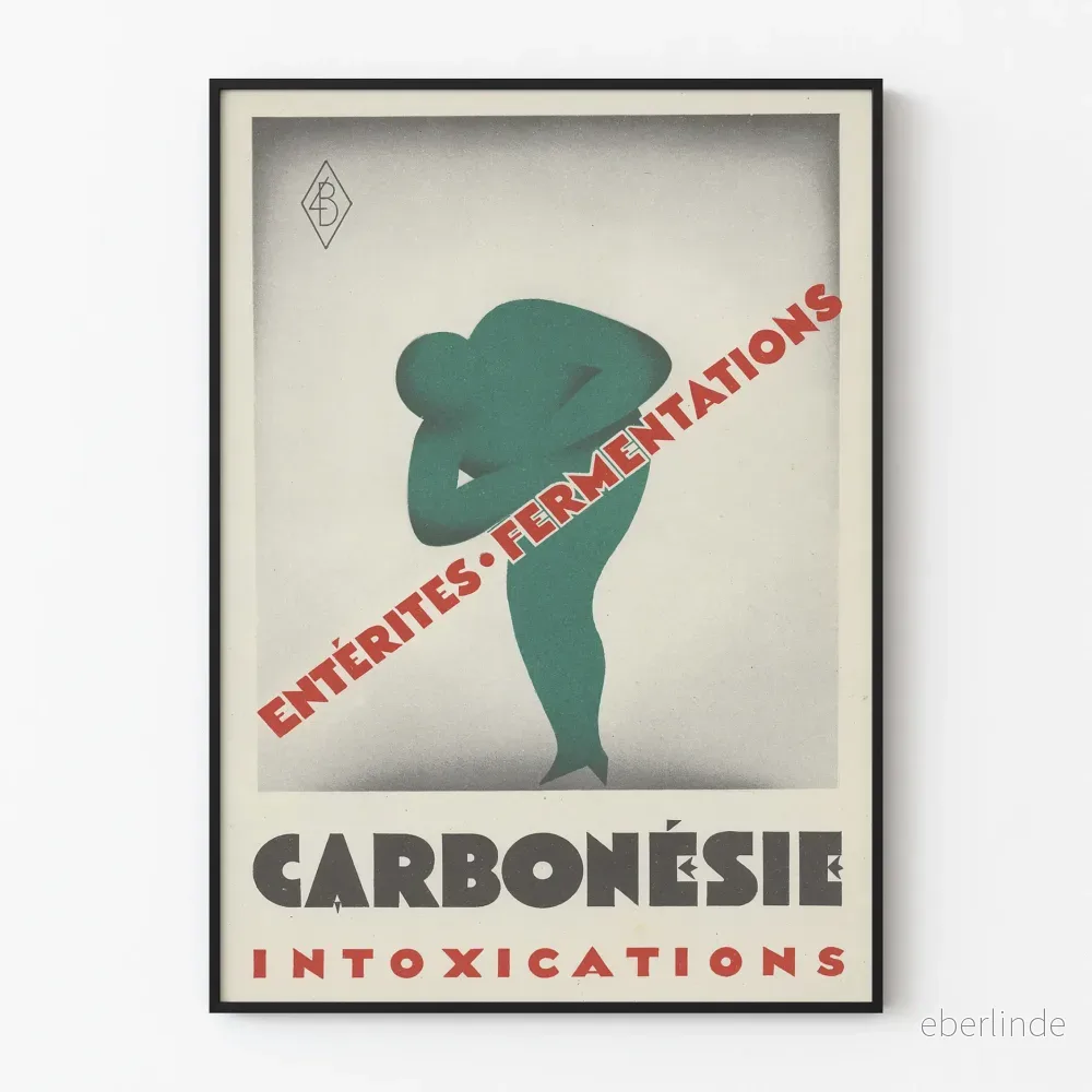 Vintageposter Carbonsie - Hälsovård och förgiftningar