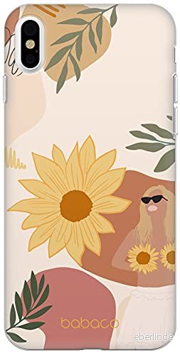 ERT GROUP mobiltelefonfodral för Apple Iphone XS Max originalt och officiellt licensierat Babaco mönster Flowers 015 Vit optimalt anpassad till formen på mobiltelefonen, fodral tillverkad av TPU plast 5903932618969