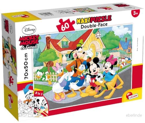 Disney 66728 Puzzle DF supermaxi Mickey med 60 bitar, flerfärgad, en storlek 8008324066728