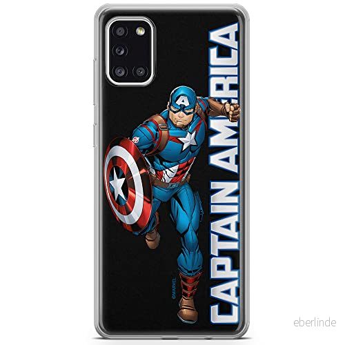 ERT GROUP mobiltelefonfodral för Samsung A31 originalt och officiellt licensierat Marvel mönster Captain America 030 optimalt anpassad till formen på mobiltelefonen, fodral tillverkad av TPU plast 5904805323386
