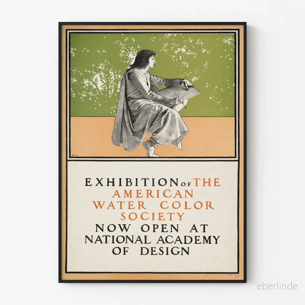 Utställningsposter av American Water Color Society – Vintage väggdekoration