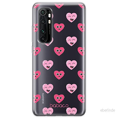 ERT GROUP mobiltelefonfodral för Xiaomi MI NOTE 10 Lite originalt och officiellt licensierat Babaco mönster Hearts 006 optimalt anpassad till formen på mobiltelefonen, gedeeltelijk transparant 5904805020711