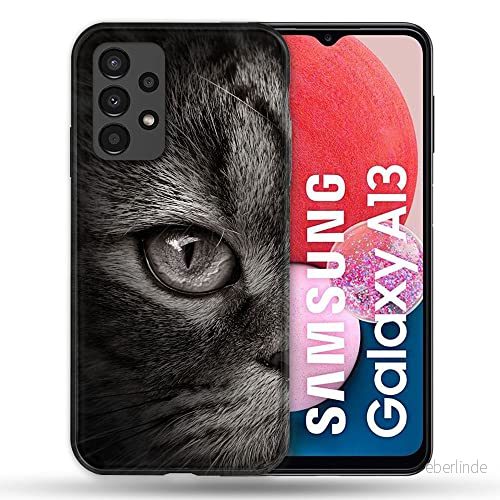 Fodral för Samsung Galaxy A13 djur katt grå 3614848279817