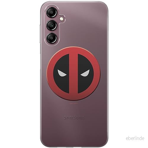 ERT GROUP mobiltelefonfodral för Samsung A14 4G/5G originalt och officiellt licensierat Marvel mönster Deadpool 003 optimalt anpassad till formen på mobiltelefonen, gedeeltelijk transparant 5905511817480