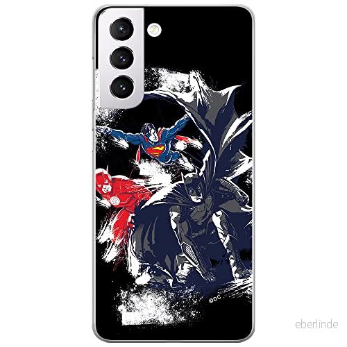 ERT GROUP mobiltelefonfodral för Samsung S21 originalt och officiellt licensierat DC mönster Justice League 002 optimalt anpassad till formen på mobiltelefonen, fodral tillverkad av TPU plast 5903932377095