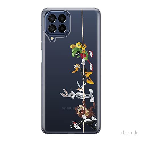 ERT GROUP mobiltelefonfodral för Samsung M53 5G originalt och officiellt licensierat Looney Tunes mönster 009 optimalt anpassad till formen på mobiltelefonen, gedeeltelijk transparant 5905511396497