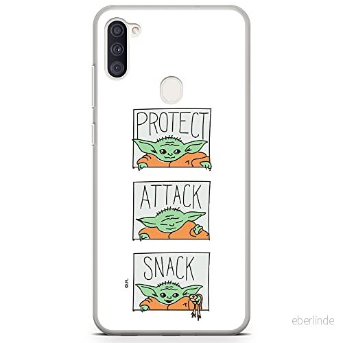 ERT GROUP mobiltelefonfodral för Samsung A03S originalt och officiellt licensierat Star Wars mönster Baby Yoda 009 optimalt anpassad till formen på mobiltelefonen, gedeeltelijk transparant 5904805001994