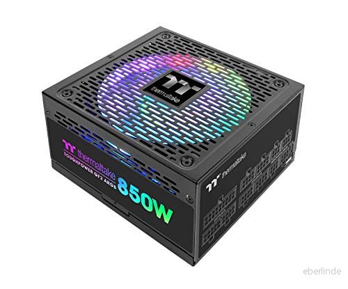 Thermaltake Toughpower GF2 ARGB 850 W PC strömförsörjning TT Premium Edition högpresterande tyst fläkt svart 4713227527262