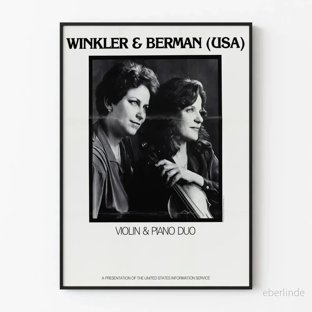 Dekorativ poster Duo Violin & Piano Winkler & Berman USA Dekorativ poster Duo Violin & Piano Winkler & Berman USA
