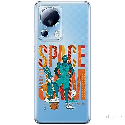 ERT GROUP mobiltelefonfodral för Xiaomi 13 LITE/CIVI 2 originalt och officiellt licensierat Looney Tunes mönster Space Jam 002 anpassad till formen på mobiltelefonen, gedeeltelijk transparant 5905511929398