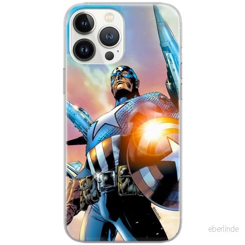 ERT GROUP mobiltelefonfodral för Huawei P30 Lite originalt och officiellt licensierat Marvel mönster Captain America 015 Vit anpassad till formen på mobiltelefonen, fodral tillverkad av TPU plast 5903537968971