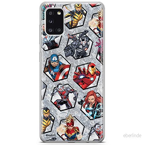 ERT GROUP mobiltelefonfodral för Samsung A31 originalt och officiellt licensierat Marvel mönster Avengers 023 optimalt anpassad till formen på mobiltelefonen, fodral tillverkad av TPU plast 5903537101521