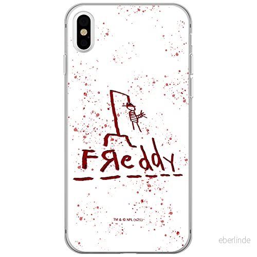 ERT GROUP mobiltelefonfodral för Iphone X/XS originalt och officiellt licensierat Horror mönster Nightmare of Elm Street 009 anpassad till formen på mobiltelefonen, fodral tillverkad av TPU plast 5905511090104