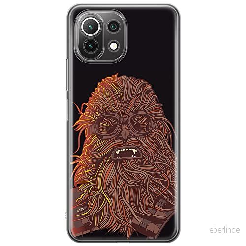 ERT GROUP mobiltelefonfodral för Xiaomi 11 LITE 4G/5G originalt och officiellt licensierat Star Wars mönster Chewbacca 007, fodral tillverkad av TPU plast 5903932704716