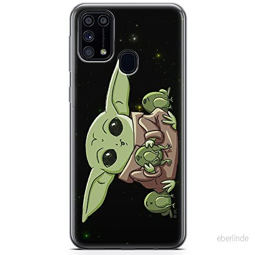 ERT GROUP mobiltelefonfodral för Samsung M31 originalt och officiellt licensierat Star Wars mönster Baby Yoda 014 optimalt anpassad till formen på mobiltelefonen, fodral tillverkad av TPU plast 5904805053511