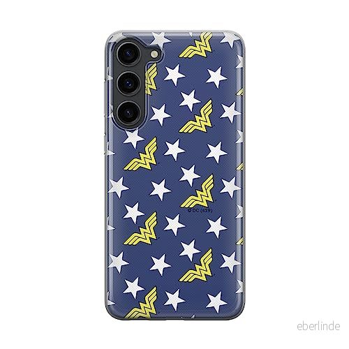 ERT GROUP mobiltelefonfodral för Samsung S23 PLUS originalt och officiellt licensierat DC mönster Wonder Woman 007 optimalt anpassad till formen på mobiltelefonen, fodral tillverkad av TPU plast 5905511445027