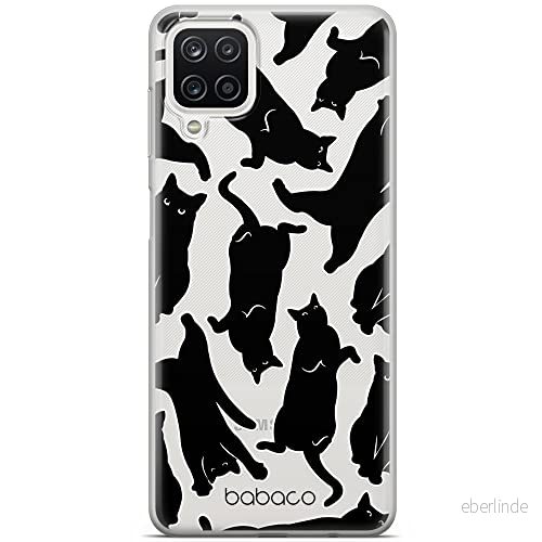 ERT GROUP mobiltelefonfodral för Samsung A12 / M12 F12 originalt och officiellt licensierat Babaco mönster Cats 005 optimalt anpassad till formen på mobiltelefonen, gedeeltelijk transparant 5905131125712