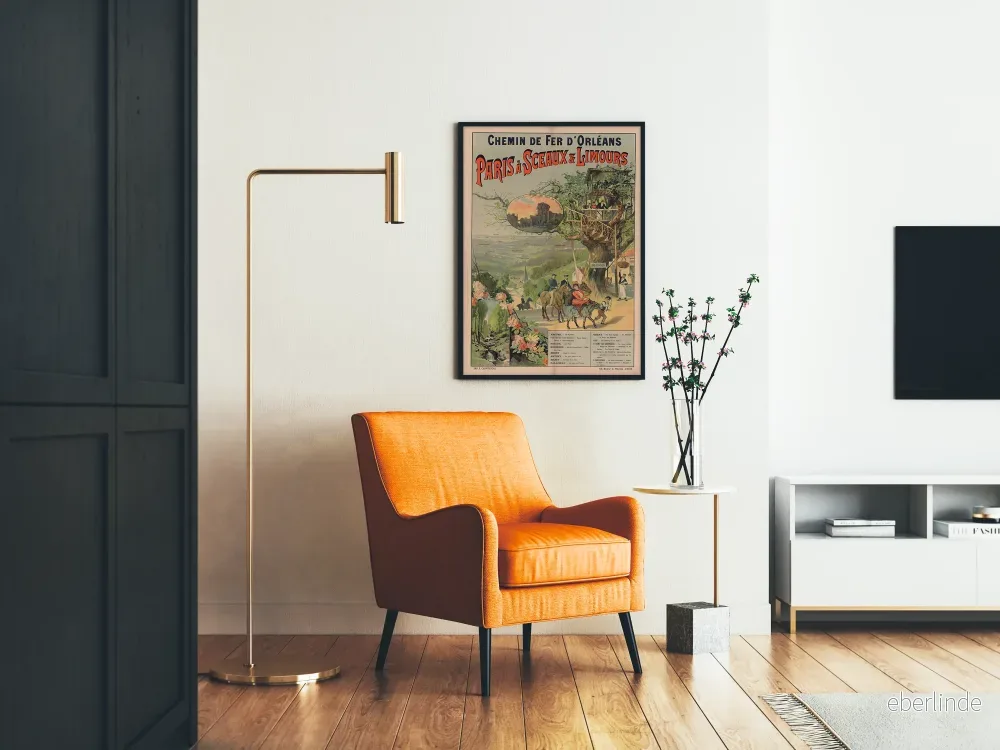 Vintageposter för Orléans järnväg, Paris till Sceaux och Limours - Bild 2