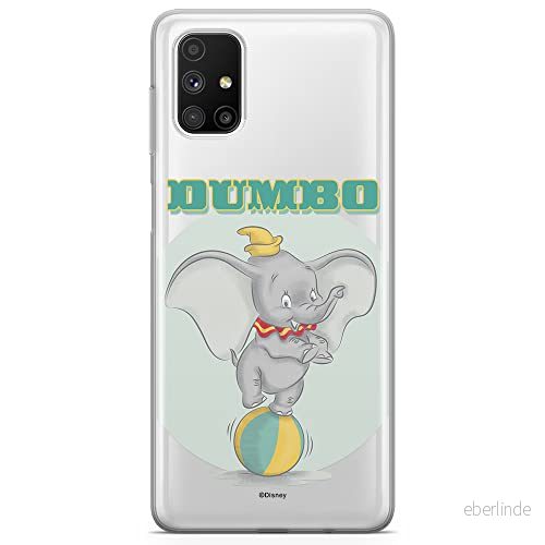 ERT GROUP mobiltelefonfodral för Samsung M51 originalt och officiellt licensierat Disney mönster Dumbo 006 optimalt anpassad till formen på mobiltelefonen, gedeeltelijk transparant 5903040499566