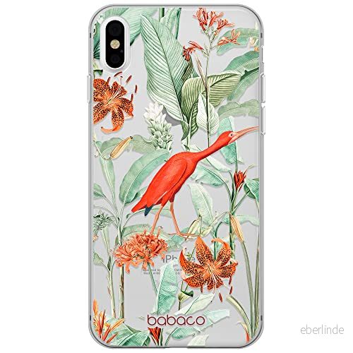 ERT GROUP mobiltelefonfodral för Iphone X/XS originalt och officiellt licensierat Babaco mönster Flowers 049 optimalt anpassad till formen på mobiltelefonen, gedeeltelijk transparant 5905131341860