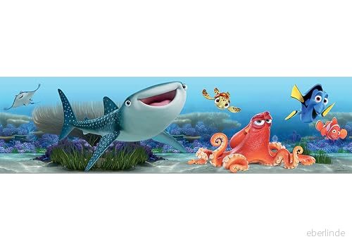 AG Design Disney hitta Nemo väggdekal, självhäftande folie, flerfärgad, 500 x 14 cm 8595577980746