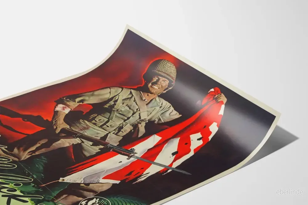 Militär propagandaposter för US Army "Vi ska slicka dem - Ge oss bara metallen" - Bild 3
