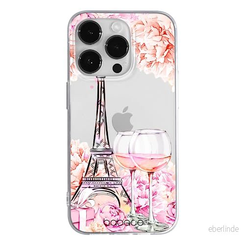ERT GROUP mobiltelefonfodral för Apple Iphone 14 PRO MAX originalt och officiellt licensierat Babaco mönster Paris 001 optimalt anpassad till formen på mobiltelefonen, gedeeltelijk transparant 5905131935434