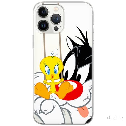 ERT GROUP mobiltelefonfodral för Samsung A50/A50s/A30s originalt och officiellt licensierat Looney Tunes mönster Sylvester & Tweety 002, gedeeltelijk transparant 5902980311488