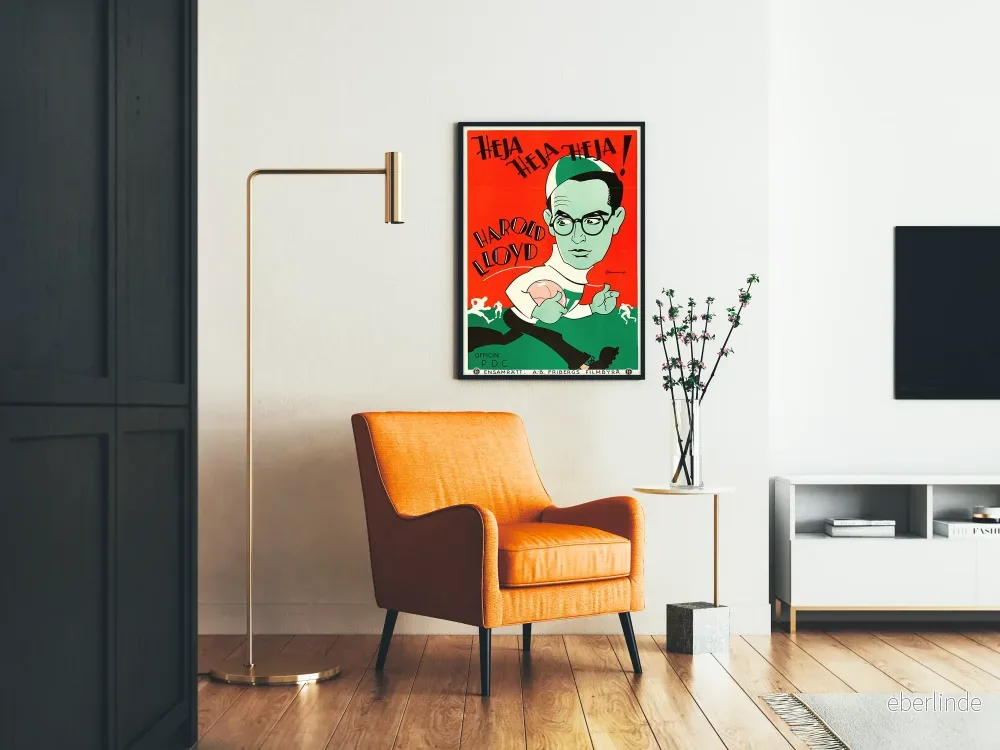 Vintageposter The Freshman med Harold Lloyd - Retro väggdekoration - Bild 2