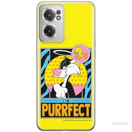ERT GROUP mobiltelefonfodral för OnePlus NORD CE 2 originalt och officiellt licensierat Looney Tunes mönster Sylvester & Tweety 006, fodral tillverkad av TPU plast 5905795125387