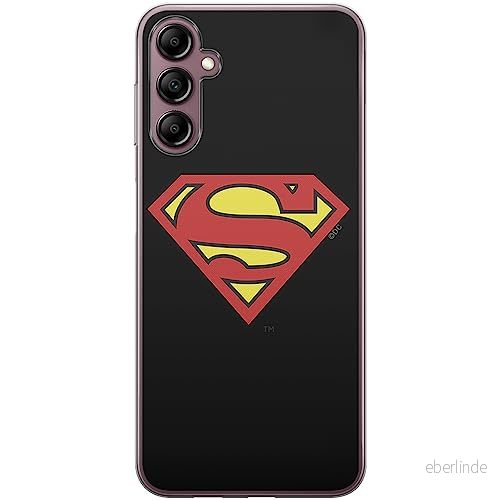 ERT GROUP mobiltelefonfodral för Samsung A14 4G/5G originalt och officiellt licensierat DC mönster Superman 002 optimalt anpassad till formen på mobiltelefonen, fodral tillverkad av TPU plast 5905511821142