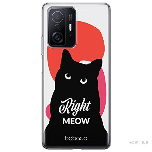 ERT GROUP mobiltelefonfodral för Xiaomi 11T 5G / PRO originalt och officiellt licensierat Babaco mönster Cats 004 optimalt anpassad till formen på mobiltelefonen, fodral tillverkad av TPU plast 5905131115263
