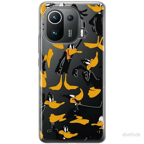 ERT GROUP mobiltelefonfodral för Xiaomi MI 11 PRO originalt och officiellt licensierat Looney Tunes mönster Duffy 002 optimalt anpassad till formen på mobiltelefonen, gedeeltelijk transparant 5905511665005