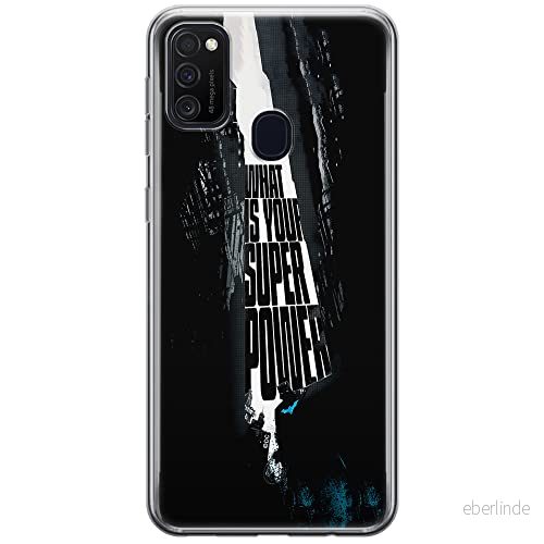 ERT GROUP mobiltelefonfodral för Samsung M21 originalt och officiellt licensierat DC mönster Batman 001 optimalt anpassad till formen på mobiltelefonen, fodral tillverkad av TPU plast 5903537845708