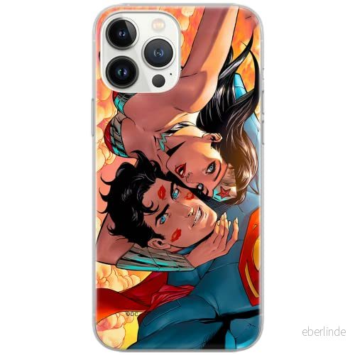 ERT GROUP mobiltelefonfodral för Iphone 13 PRO originalt och officiellt licensierat DC mönster Superman 001 Vit optimalt anpassad till formen på mobiltelefonen, fodral tillverkad av TPU plast 5903932925258
