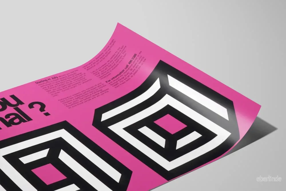 Postersdesign 'Är du normal?' Konstoptik och typografi - Bild 2