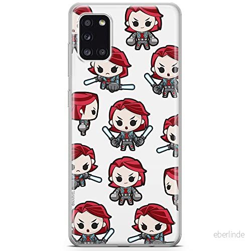 ERT GROUP mobiltelefonfodral för Samsung A31 originalt och officiellt licensierat Marvel mönster Black Widow 013 optimalt anpassad till formen på mobiltelefonen, fodral tillverkad av TPU plast 5904805236976