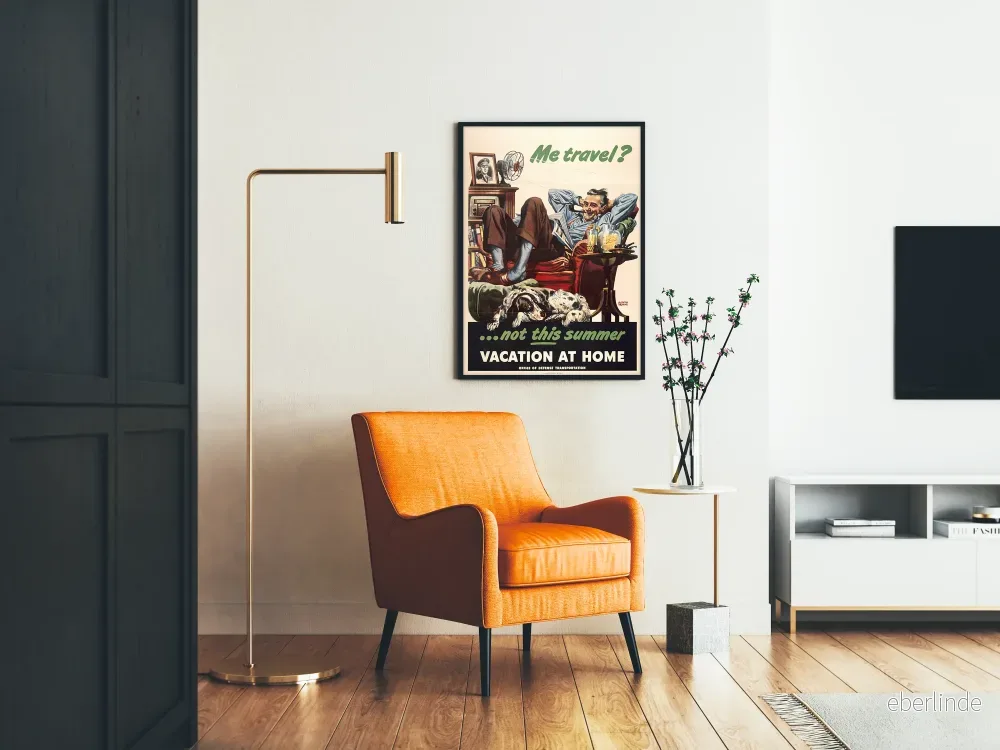 Vintage affisch väggdekoration semester hemma - Bild 2