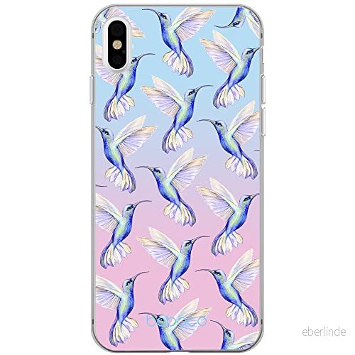 ERT GROUP mobiltelefonfodral för Apple Iphone XS Max originalt och officiellt licensierat Babaco mönster Hummingbird 002 Vit anpassad till formen på mobiltelefonen, fodral tillverkad av TPU plast 5903040433850