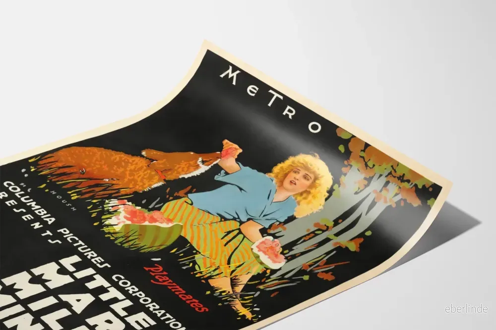 Vintageposter med Little Mary Miles Minter på landet - Bild 3