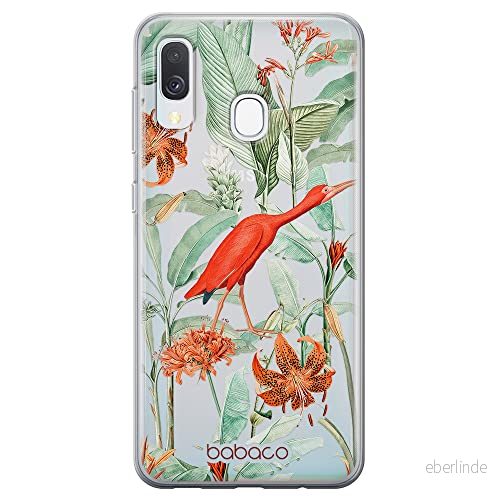 ERT GROUP mobiltelefonfodral för Samsung A40 originalt och officiellt licensierat Babaco mönster Flowers 049 optimalt anpassad till formen på mobiltelefonen, gedeeltelijk transparant 5905131342379